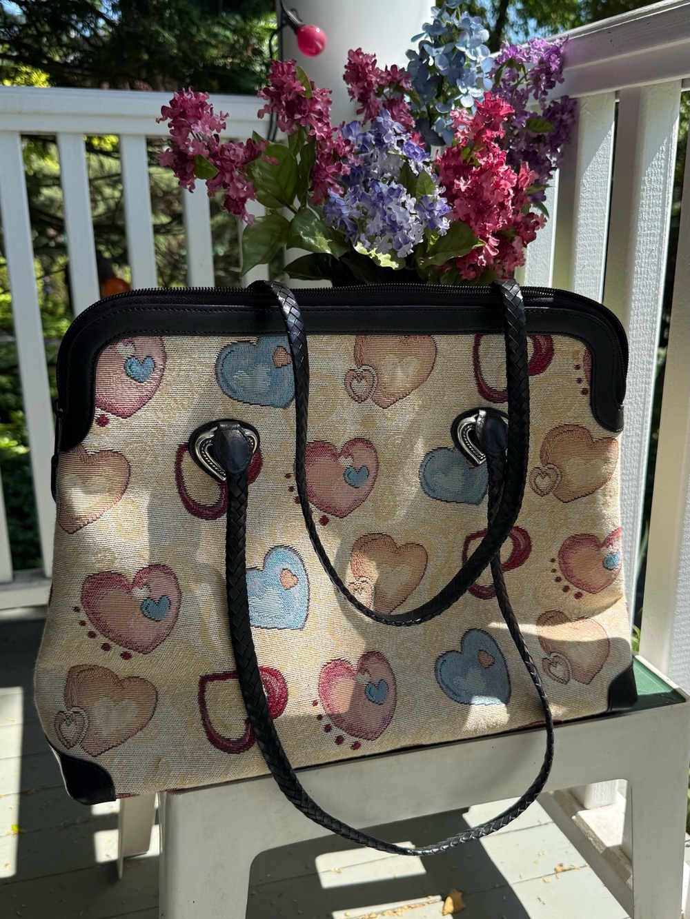 VINTAGE Brighton tapestry tote bag. Used once. Excellent condition.